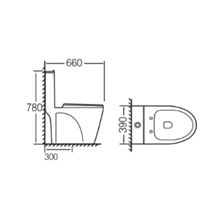 สุขภัณฑ์ 1 ชิ้น MOYA PLUS SN-T004 3/4.8L สีขาว (HTD)_8