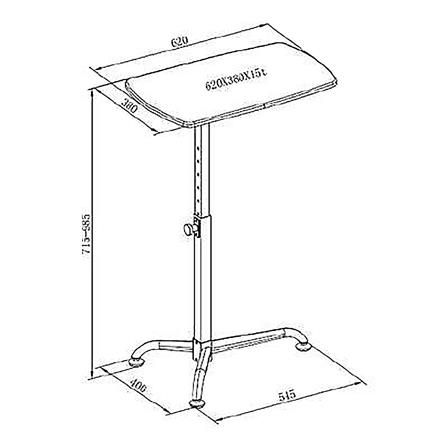โต๊ะอเนกประสงค์ FURDINI UNIQUE LT-009D สี VINTAGE_7
