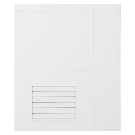 ประตูห้องน้ำ UPVC AZLE MD-6 เกล็ดล่าง 70X200 ซม. สีขาว เจาะลูกบิด_2