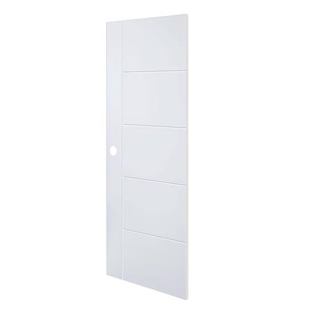 ประตูภายนอก UPVC AZLE MD-6 80X200 ซม. สีขาว เจาะลูกบิด_1