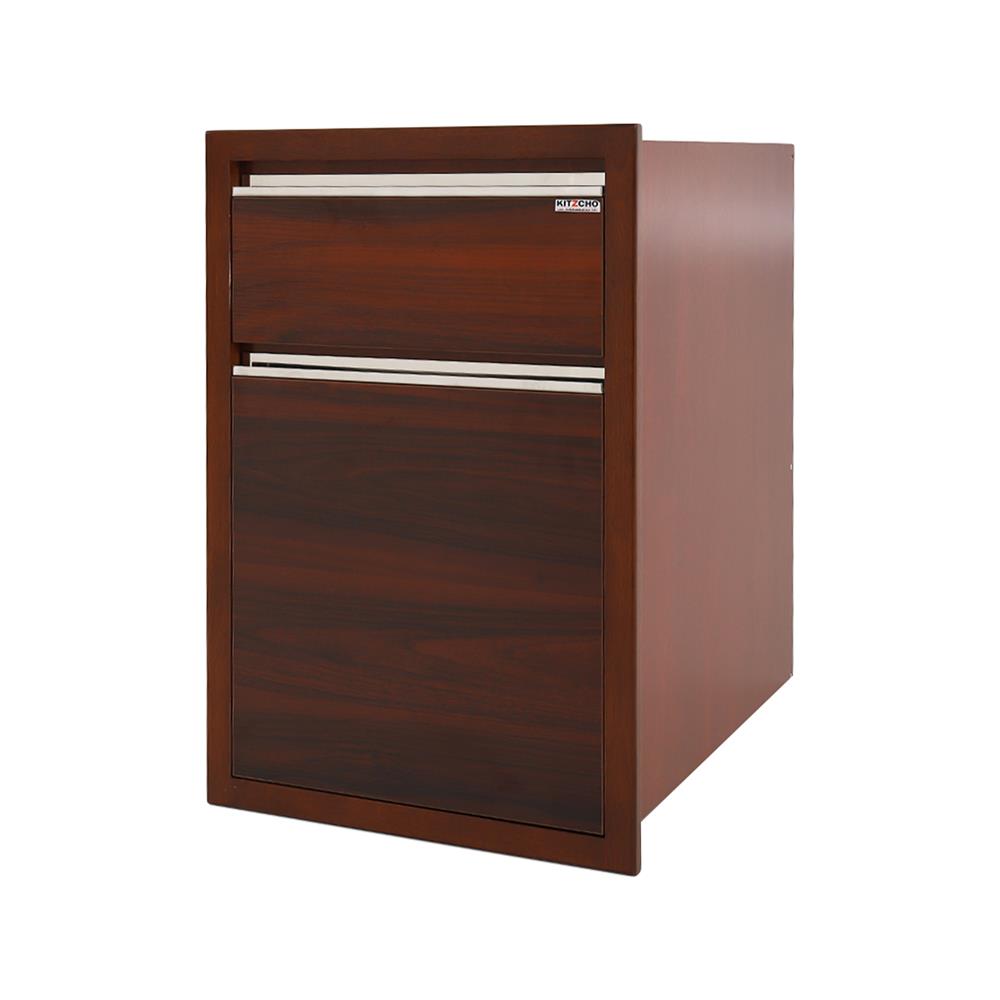 ตู้ลิ้นชัก 2ชั้น MF-MDF  EAZY 46x66 ซม. สีไม้สัก