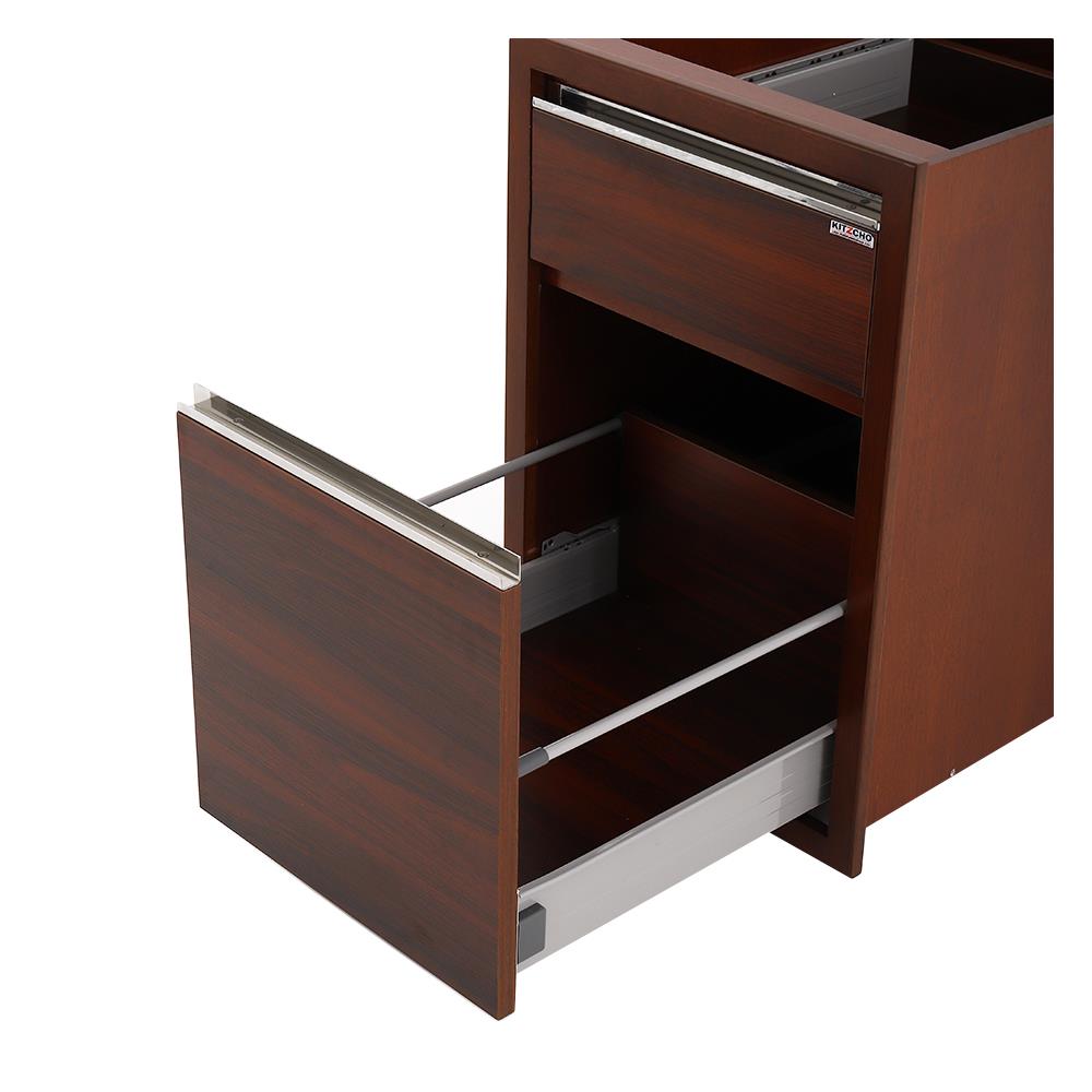 ตู้ลิ้นชัก 2ชั้น MF-MDF  EAZY 46x66 ซม. สีไม้สัก