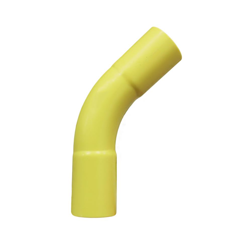 PVC ELBOW CONDUIT FITTING 45-DEGREE H TRACHANG NPI 1IN YELLOW