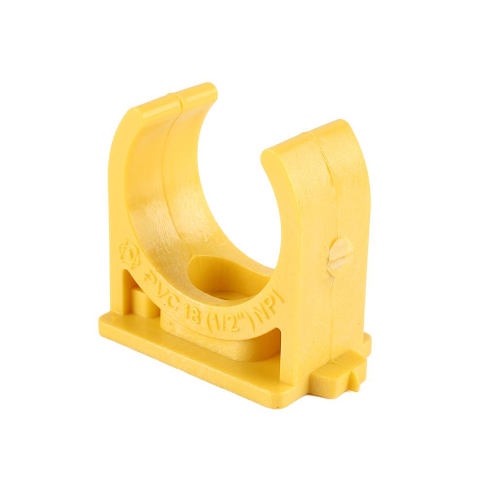 คลิปก้ามปู PVC ตราช้างNPI 1/2 นิ้ว สีเหลือง