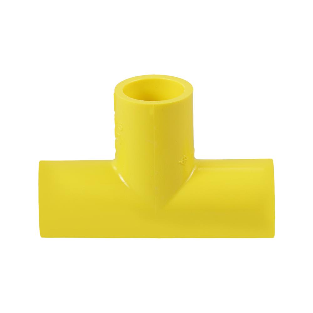 ข้อต่อสามทาง PVC ตราช้างNPI 1/2 นิ้ว สีเหลือง