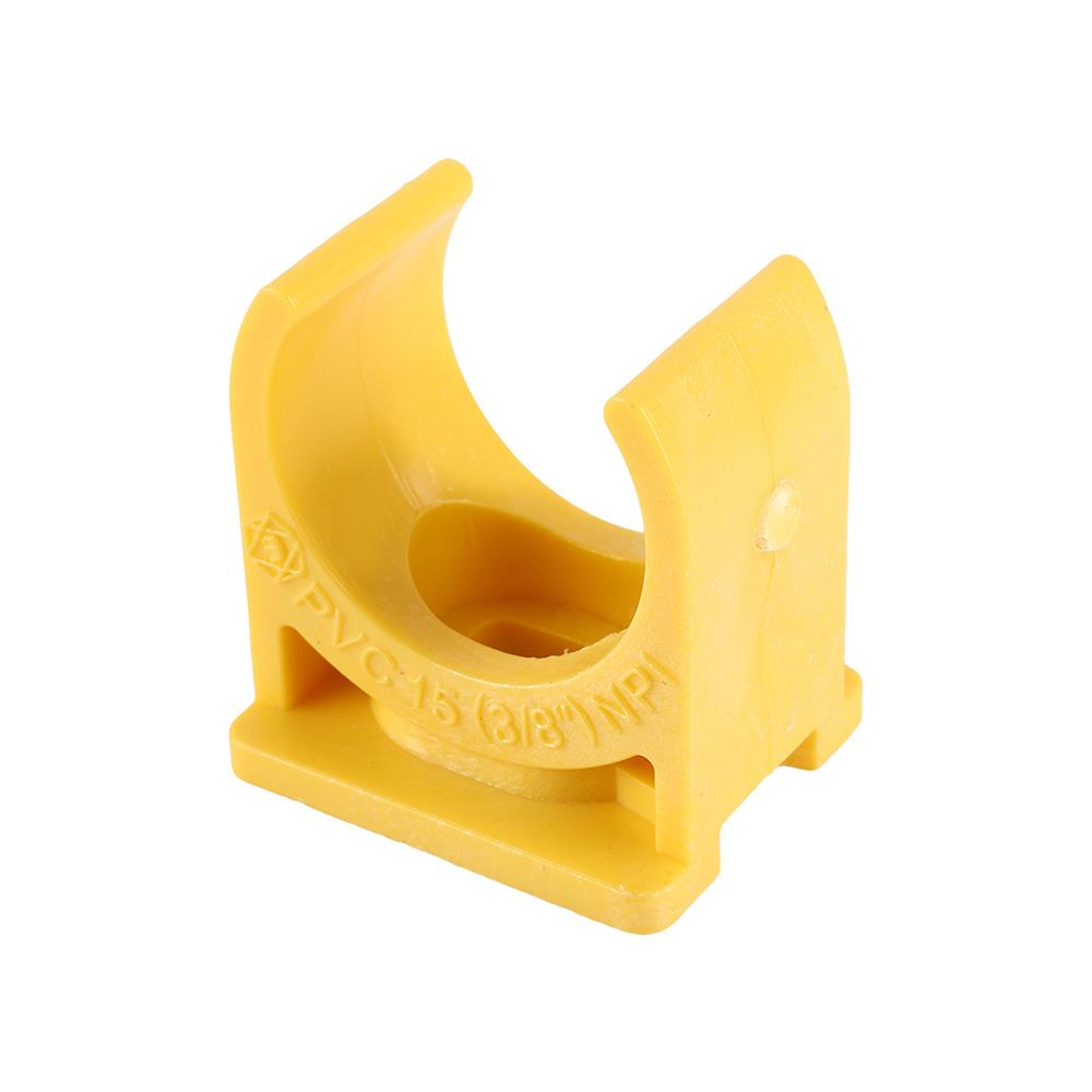 คลิปก้ามปู PVC ตราช้างNPI 3/8 นิ้ว สีเหลือง