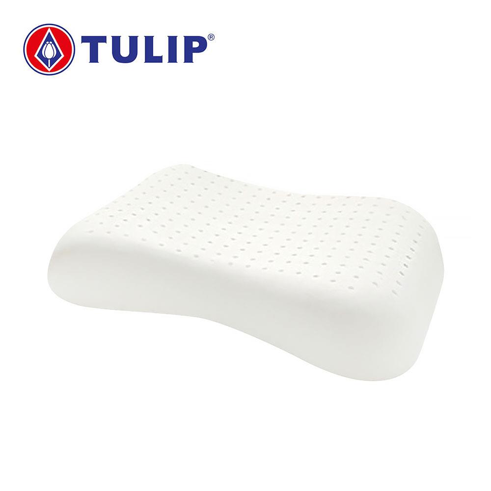 หมอนสุขภาพ ยางพารา TULIP CURVED 00659 13x20 นิ้ว สีขาว