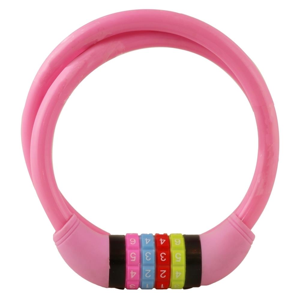 กุญแจจักรยาน GLOBAL 12 มม. x 0.8 ม. สีชมพู