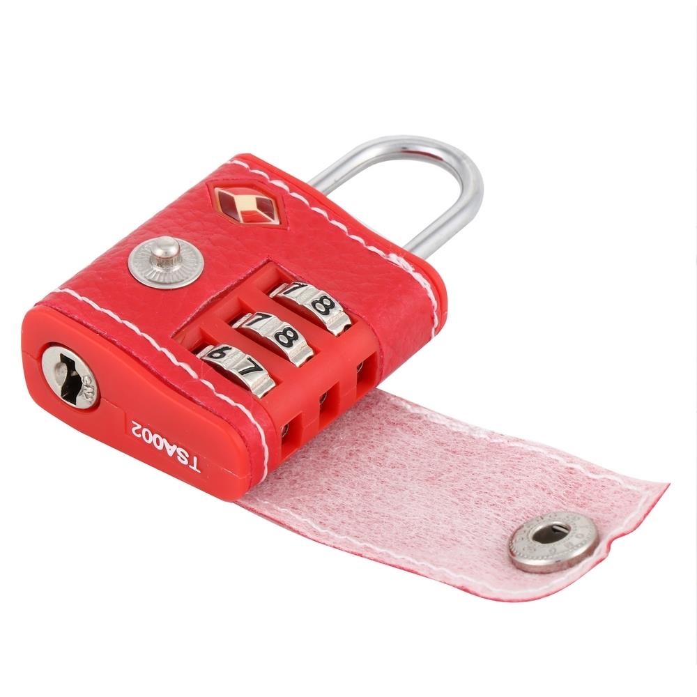 กุญแจรหัส TSA GLOBAL 30 มม. สีแดง