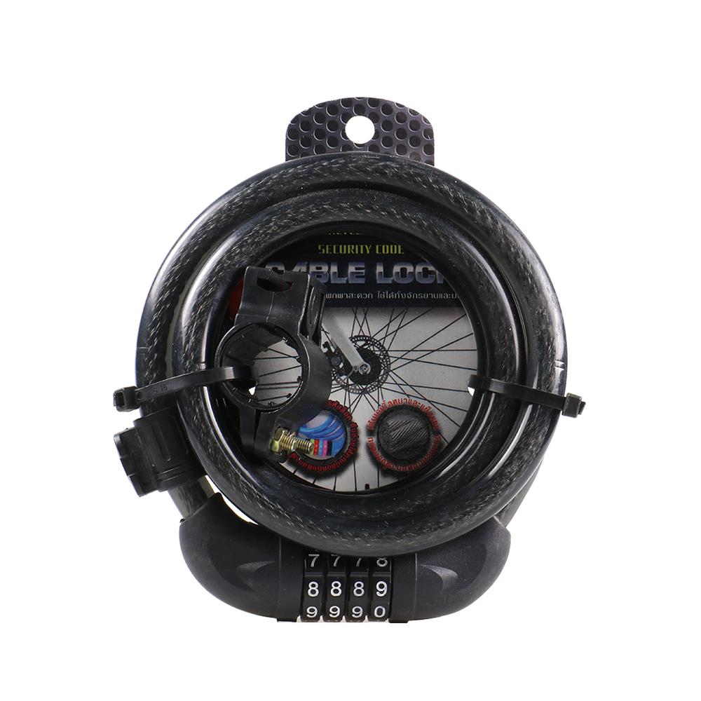 กุญแจจักรยาน GLOBAL 12 มม. x 1.5 ม. สีดำ