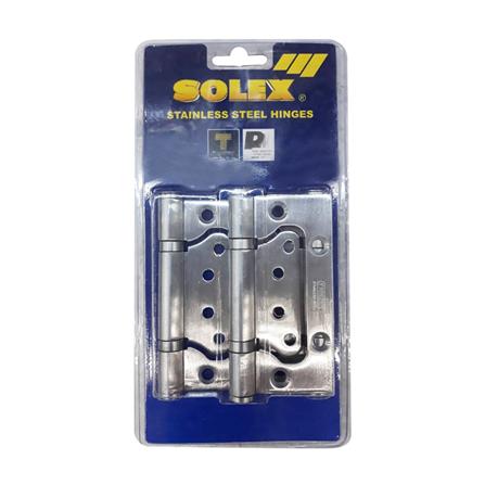บานพับ 4X2.75 นิ้ว X 2.5 มม. SOLEX 4275 ไม่เซาะร่อง สีสเตนเลส (แพ็ก 3 ชิ้น)_1