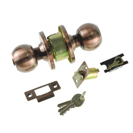 ลูกบิดประตู หัวกลม FITT 587AC สีทองแดงรมดำ_1