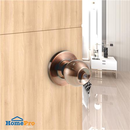 ลูกบิดประตู หัวกลม FITT 587AC สีทองแดงรมดำ_3