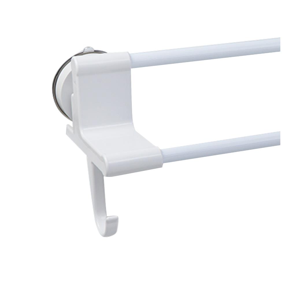 ราวแขวนผ้าพร้อมขอแขวน DEHUB R-S60 สีขาว