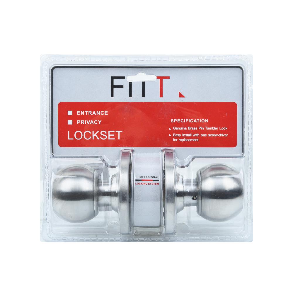 ลูกบิดห้องน้ำ FITT 587SSP หัวกลม สีสเตนเลส