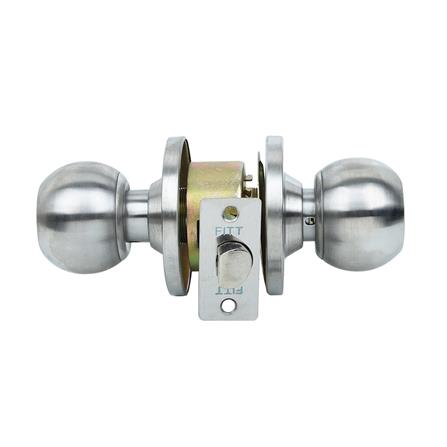 ลูกบิดห้องน้ำ FITT 587SSP หัวกลม สีสเตนเลส_1