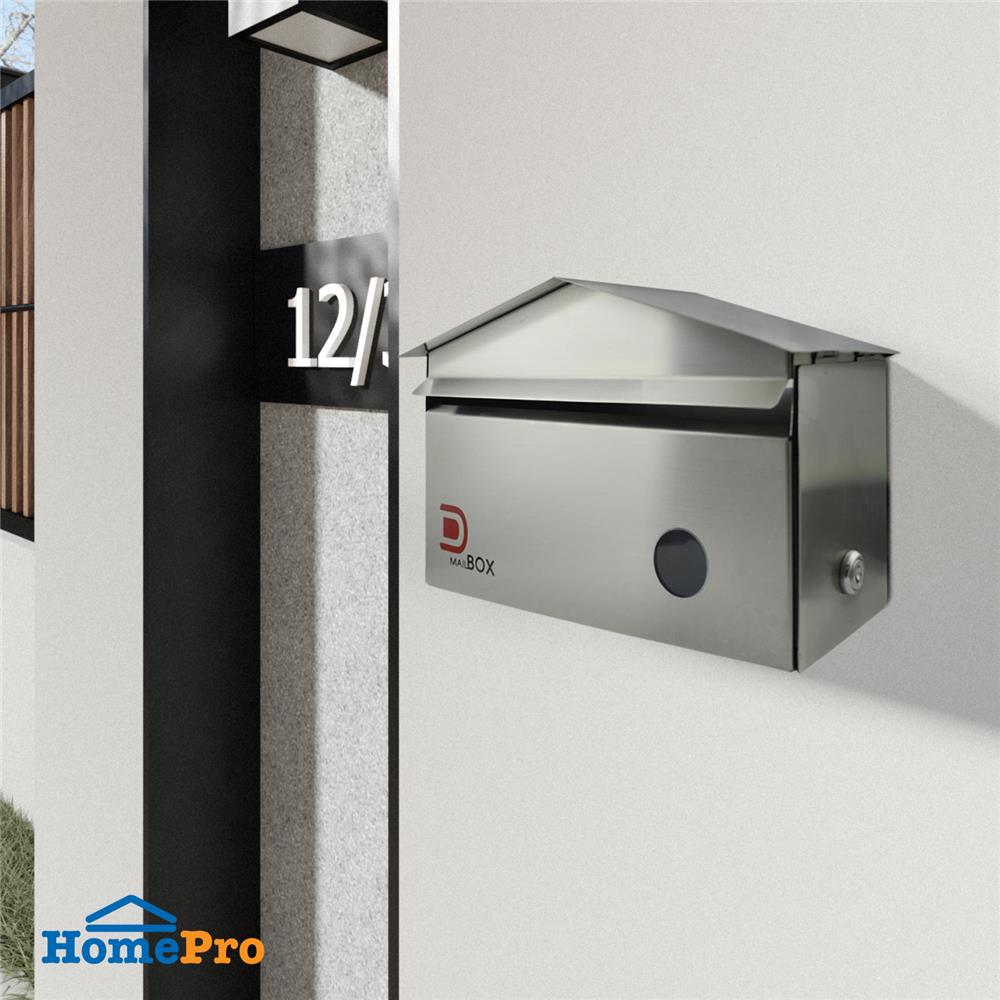 ตู้จดหมาย D MAIL BOX BPCDB-2811 สีสเตนเลส