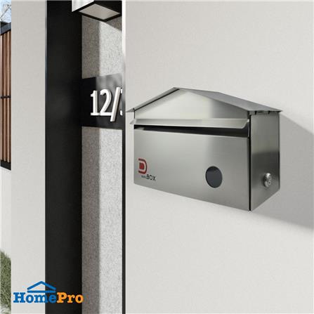ตู้จดหมาย D MAIL BOX BPCDB-2811 สีสเตนเลส_4
