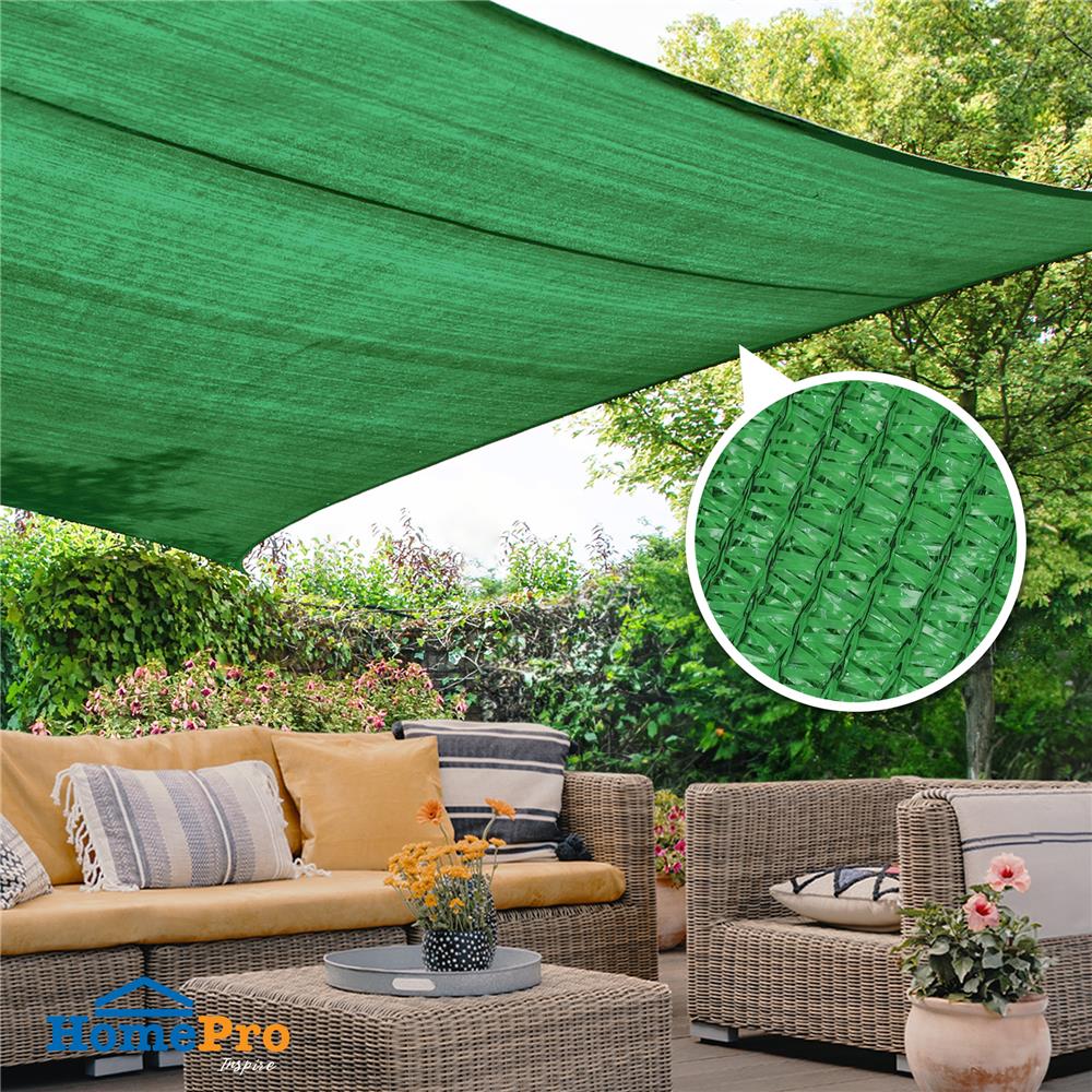 สแลนแพ็กกรองแสง 50 เปอร์เซ็นต์ ทอ 3 เข็ม SPRING 2X10 ม. สีเขียว