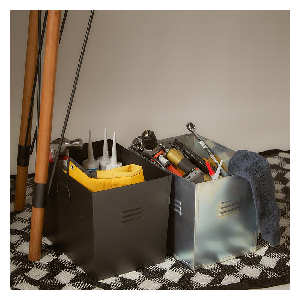 กล่องเหล็กใส่เอกสาร STACKO LOFT 34X24X26 ซม. สีเงิน