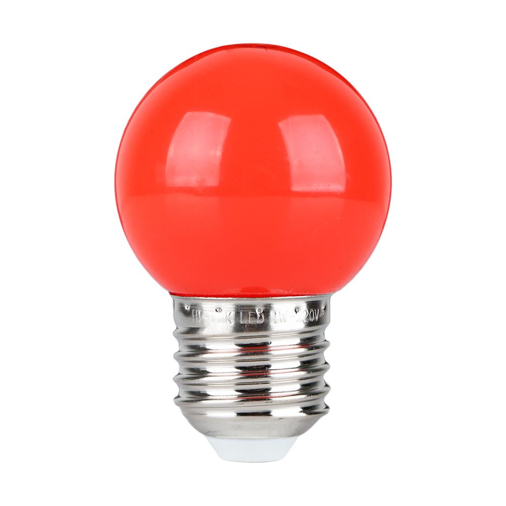 หลอด LED ปิงปอง HI-TEK HLLC00001R 1 วัตต์ E27 สีแดง