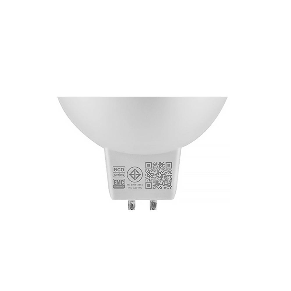 หลอดไฟ LED HI-TEK ECO MR16 220 โวลต์ 6 วัตต์ WARMWHITE GU5.3 สีเหลือง