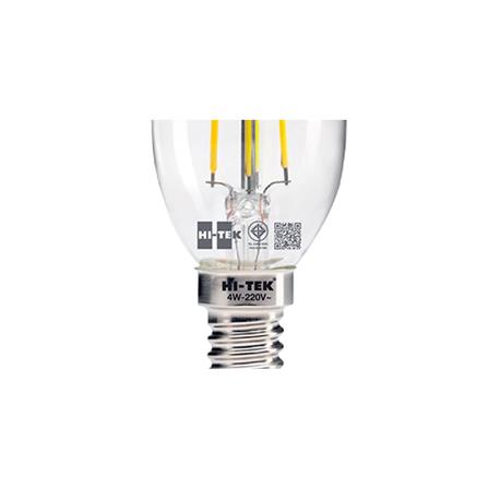 หลอด LED HI-TEK FILAMENT CANDLE 4 วัตต์ E14 สีเหลือง_2