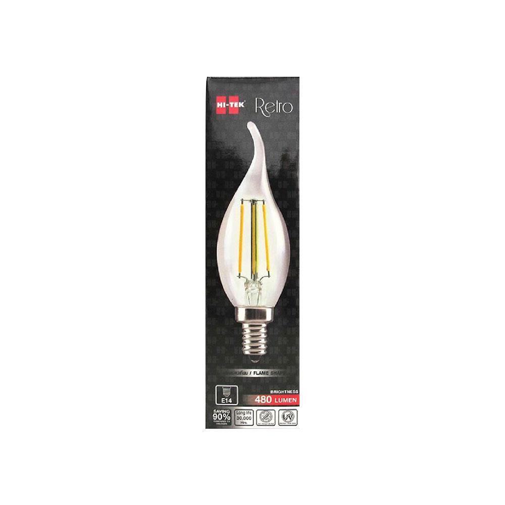 หลอด LED HI-TEK FILAMENT OPERA 4 วัตต์ E14 สีเหลือง
