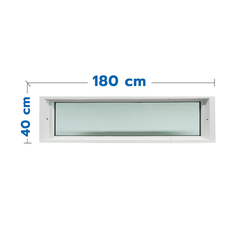 ช่องแสงหน้าต่าง UPVC HOFFEN 180X40 ซม. สีขาว