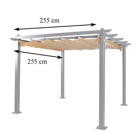 ผ้าเต็นท์สนาม SPRING #SP-3809 2.5X2.5 ม. สีเบจ_6