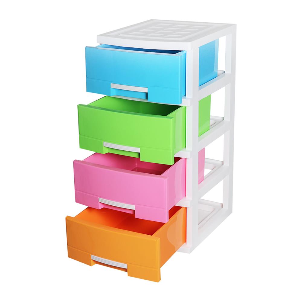 ตู้ลิ้นชัก 4 ชั้น STACKO HANA 45x40x84 ซม. หลากสี