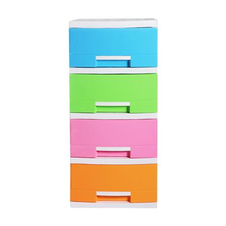 ตู้ลิ้นชัก 4 ชั้น STACKO HANA 45x40x84 ซม. หลากสี_1