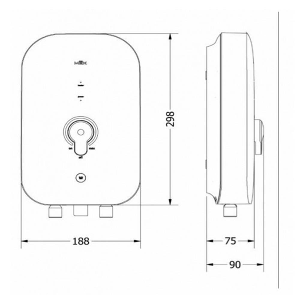 เครื่องทำน้ำอุ่น MEX COCO 3C(MRA) 3700 วัตต์