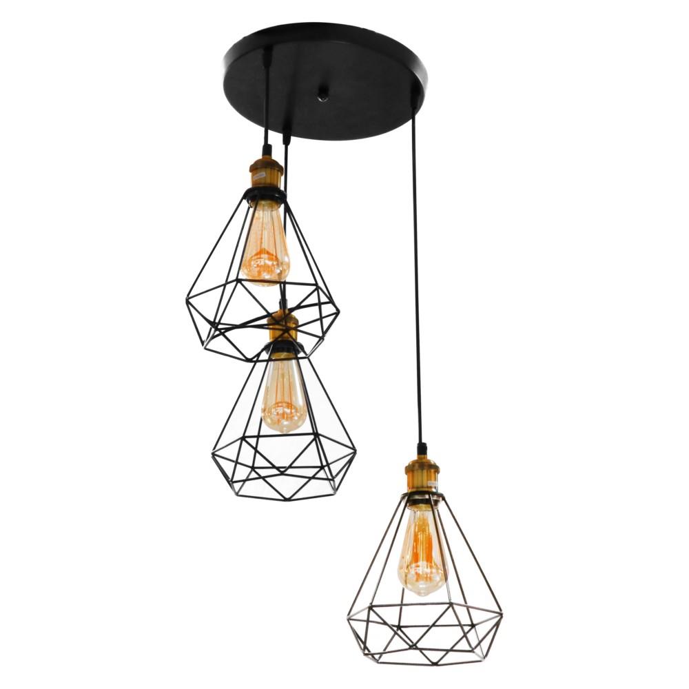 ไฟช่อ CST 6113-3 3 หัว MODERN โลหะ สีดำ