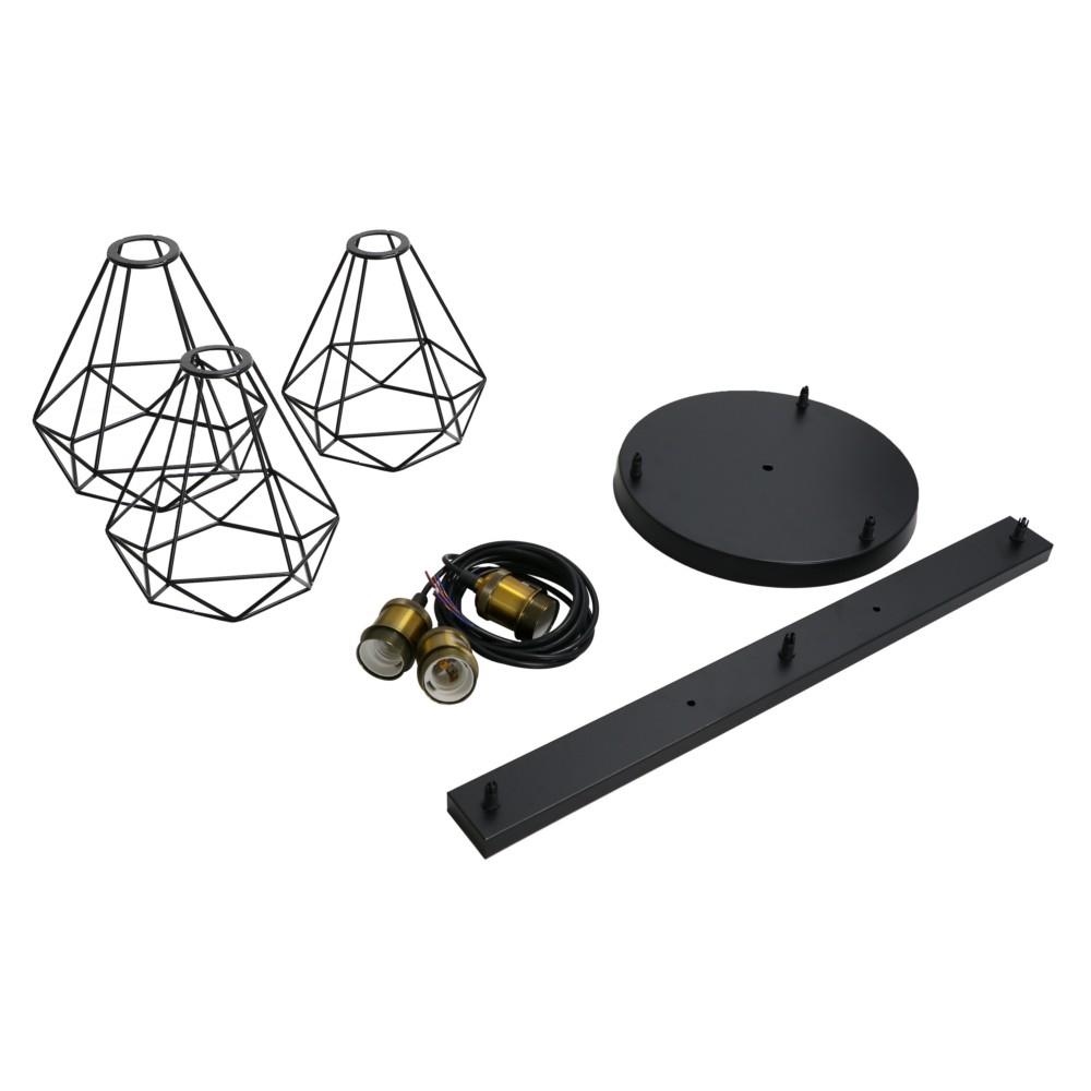 ไฟช่อ CST 6113-3 3 หัว MODERN โลหะ สีดำ