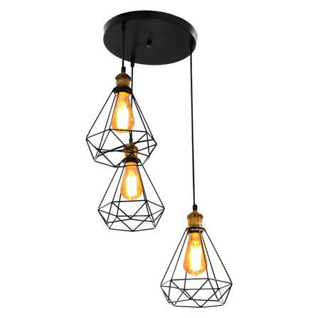 ไฟช่อ CST 6113-3 3 หัว MODERN โลหะ สีดำ_1