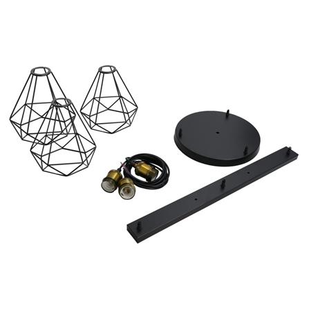 ไฟช่อ CST 6113-3 3 หัว MODERN โลหะ สีดำ_2