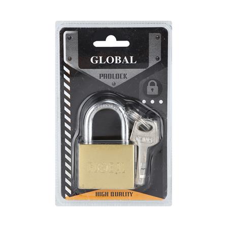 กุญแจลูกปืน GLOBAL 40 มม. สีทองเหลืองขัดเงา_2