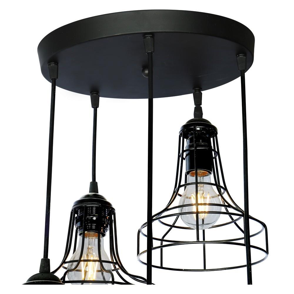 ไฟช่อ CST MODERN 9190-5 โลหะ สีดำ 5 หัว