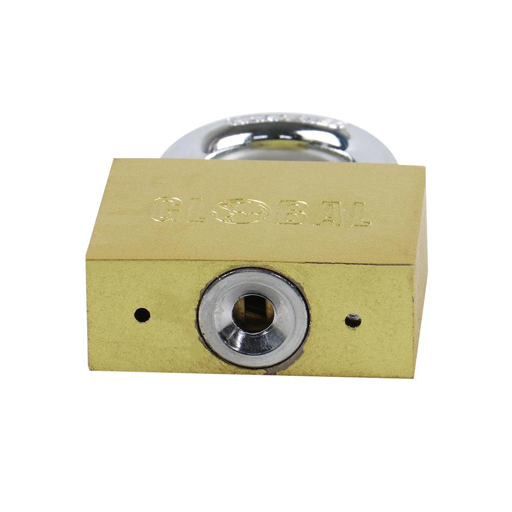 กุญแจลูกปืน GLOBAL 50 มม. สีทองเหลืองขัดเงา