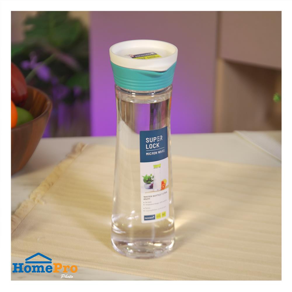 ขวดน้ำ HL 1 ลิตร ฝาเกลียว ลิตร สีฟ้า