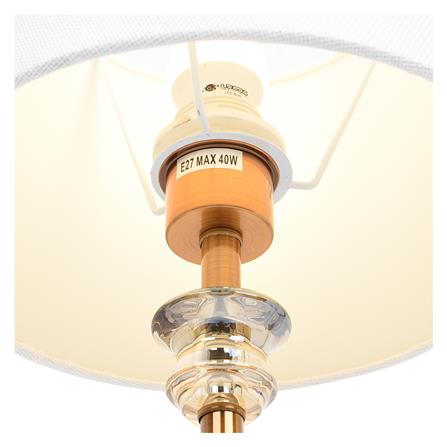 ไฟตั้งโต๊ะ MODERN MT1698 CARINI โลหะ ขาว/ทองแดง_1