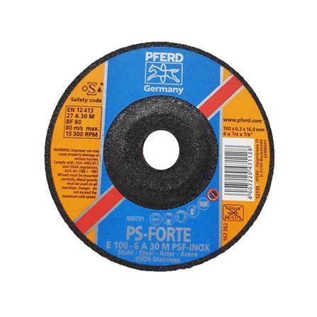 แผ่นเจียร PFERD E6A PSF-INOX 4 นิ้ว