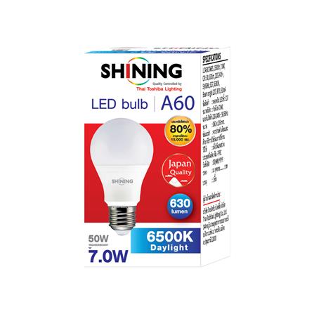 หลอด LED SHINING A60 7 วัตต์ DAYLIGHT E27_1