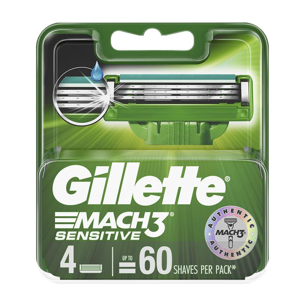 ใบมีด GILLETTE MACH 3 SENSITIVE CART 4 ใบ