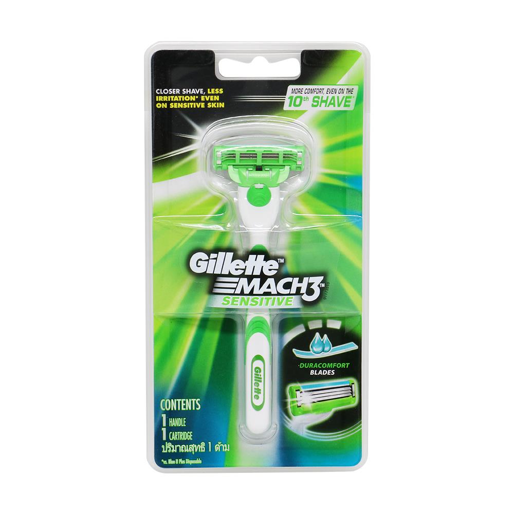 มีดโกน ด้ามยาว GILLETTE MACH 3 SENSITIVE NEW LOOK 1 ด้าม