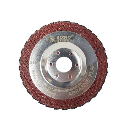 แผ่นเจียรกระดาษทรายหลังแข็ง (ฝาเหล็ก) SUMO TURBO เบอร์ 80 4 นิ้ว_0