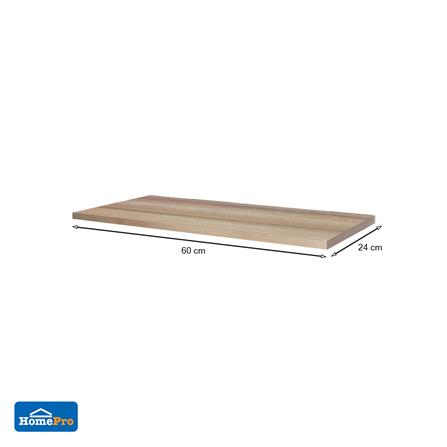 แผ่นชั้นไม้เมลามีน STACKO 60x24x1.6 ซม. ซม. สีโรมา_3