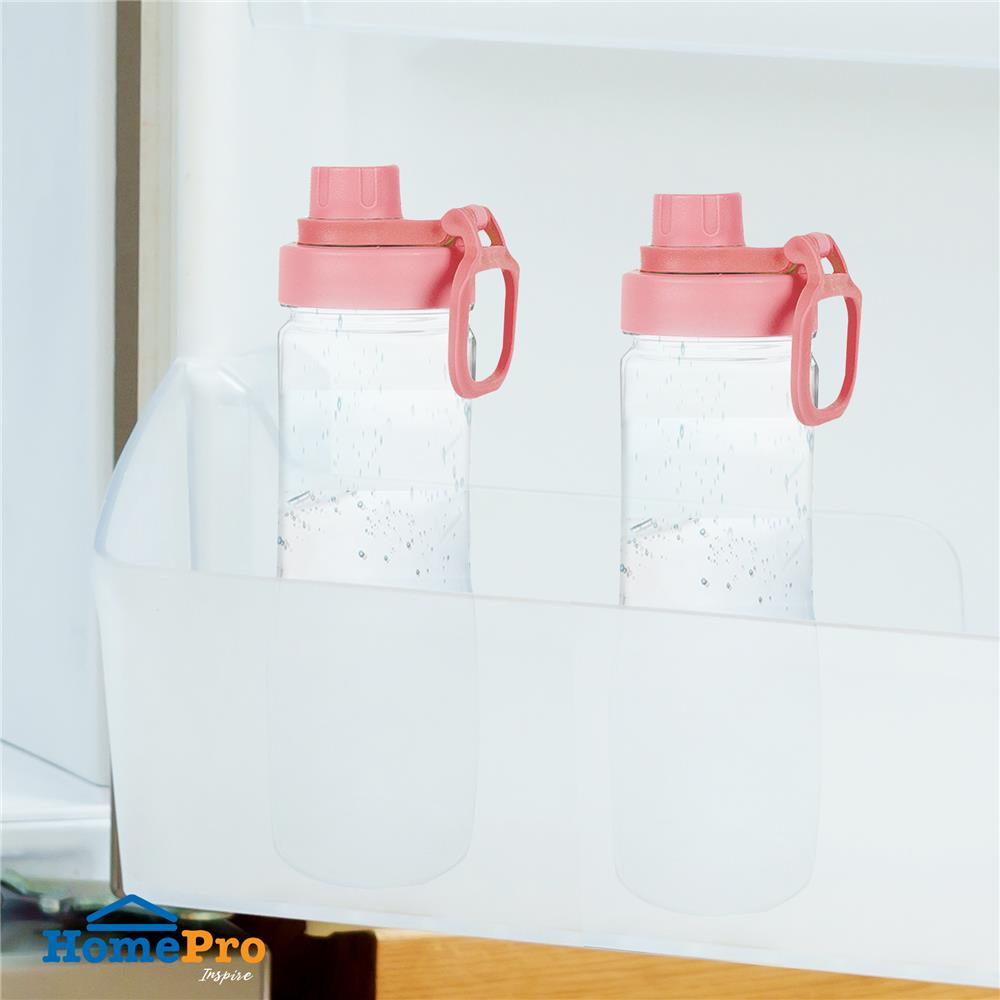 ขวดน้ำพลาสติกทรง BODY HL ฝากดสีชมพู