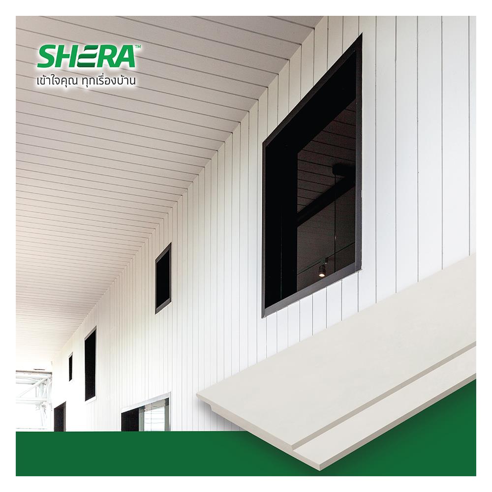 ไม้ฝา SHERA สเปลนดิดวิจิตรนนทรี ผิวเรียบ 15X300X1 ซม. สีธรรมชาติ